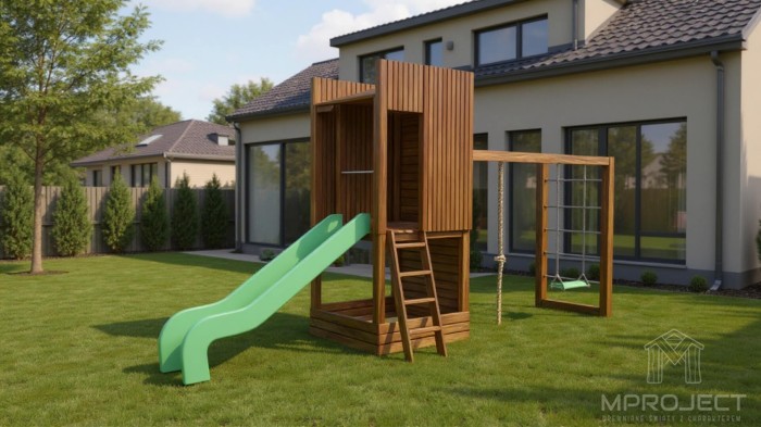 Designos fa játszótér