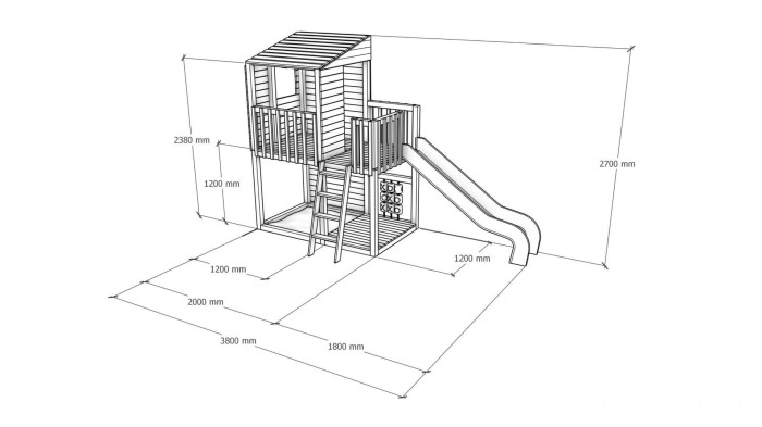 Kompakt fa játszótér