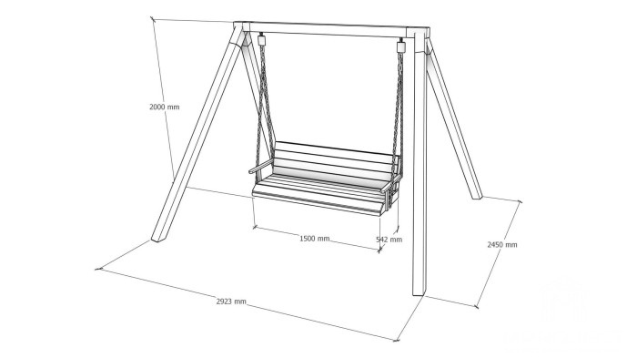 Klasszikus kerti hinta