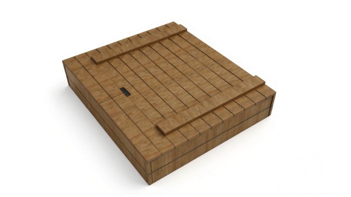 Oktató kerti homokozó