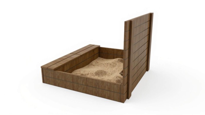 Oktató kerti homokozó