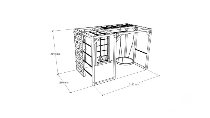 Interaktív fa játszótér